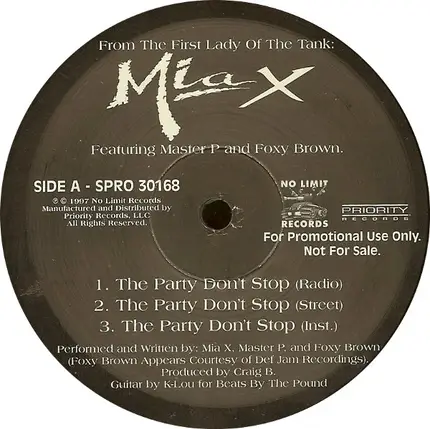 Mia X - The Party Don't Stop