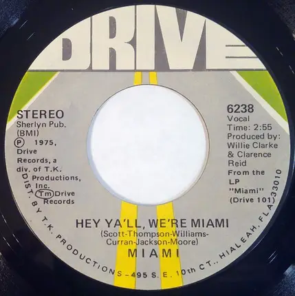 Miami - Hey Ya'll, We're Miami / Chicken Yellow