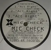 12inch Vinyl Single - Mic Check - I'm Fresh / Act Right