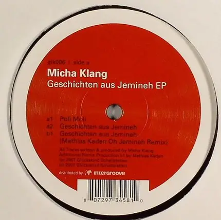 Micha Klang - GESCHICHTEN AUS JEMINEH EP