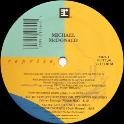 Michael McDonald - All We Got (It's Not Enough, Never Enough)