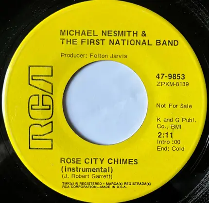 Michael Nesmith & The First National Band - Little Red Rider / Rose City Chimes
