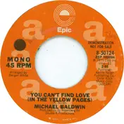 michael baldwin - You Can't Find Love (In The Yellow Pages)