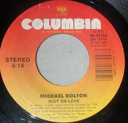 Michael Bolton - Wait On Love