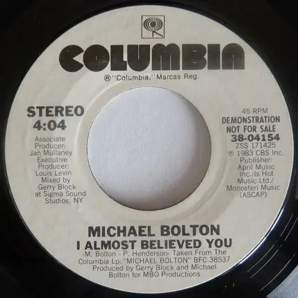 Michael Bolton - I Almost Believed You