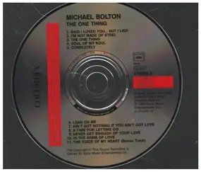 Michael Bolton - One Thing