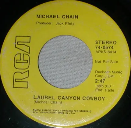 Michael Chain - Lovin' Hands At Home / Laurel Canyon Cowboy