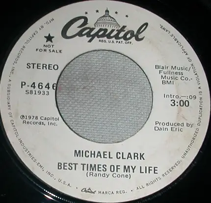 Michael Clark - Best Times Of My Life