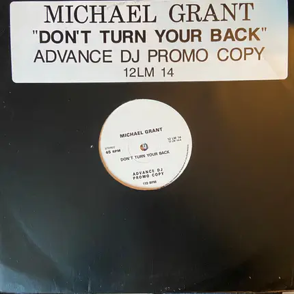 Michael Grant - Don't Turn Your Back
