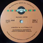 LP - Michael Haydn - Symphonies - Volume 4