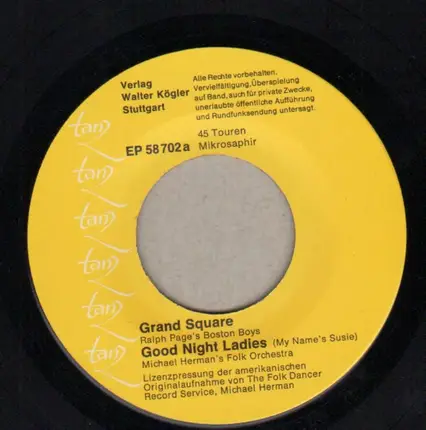 Michael Herman's Folk Dance Orchestra / Ralph Page's Boston Boys - Petronella EP