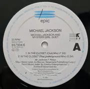 12inch Vinyl Single - Michael Jackson Featuring Mystery Girl - In The Closet (Mixes Behind Door #1)