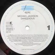 Double LP - Michael Jackson - Dangerous