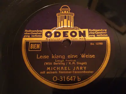 Michael Jary Mit Seinem Kammer-Tanzorchester - Am Montag Fängt Die Woche An / Leise Klang Eine Weise