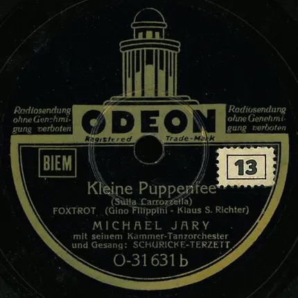 Michael Jary Mit Seinem Kammer-Tanzorchester - Junger Mann Im Frühling / Kleine Puppenfee