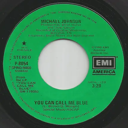 Michael Johnson - You Can Call Me Blue