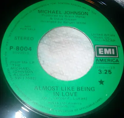 Michael Johnson - Almost Like Being In Love