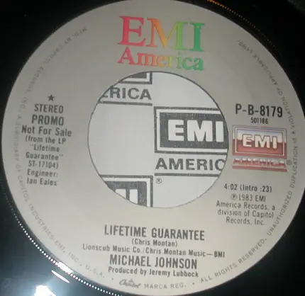 Michael Johnson - Lifetime Guarantee