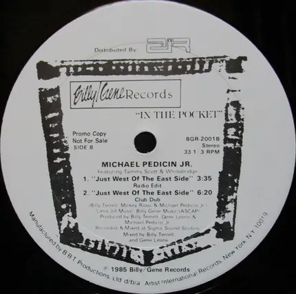 Michael Pedicin, Jr - Just West Of The East Side