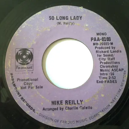 Michael Reilly - Caress Me Pretty Music