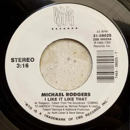 Michael Rodgers - I Like It Like That / I Like It Like That (Instrumental version)