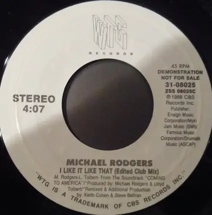 Michael Rodgers - I Like It Like That