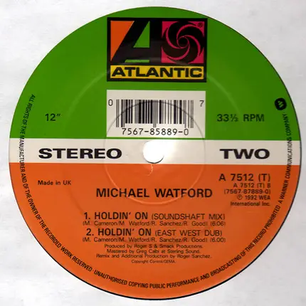 Michael Watford - Holdin' On
