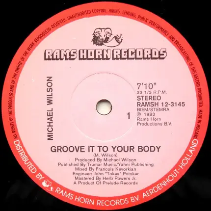Michael Wilson - Groove It To Your Body
