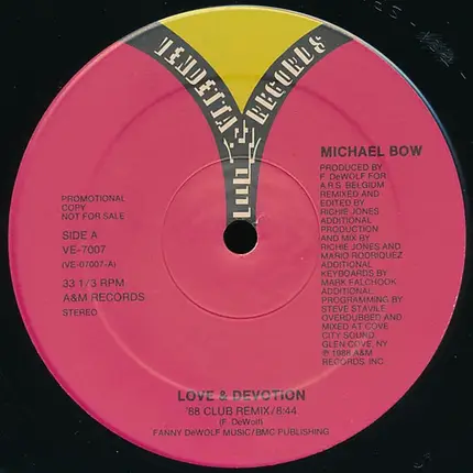Michael Bow - Love & Devotion - The '88 Remix