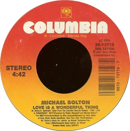 Michael Bolton - Love Is A Wonderful Thing