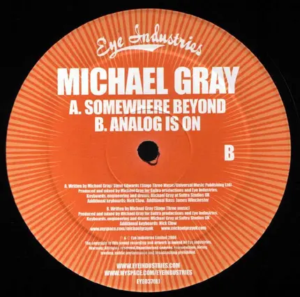 Michael Gray - Somewhere Beyond / Analog Is On
