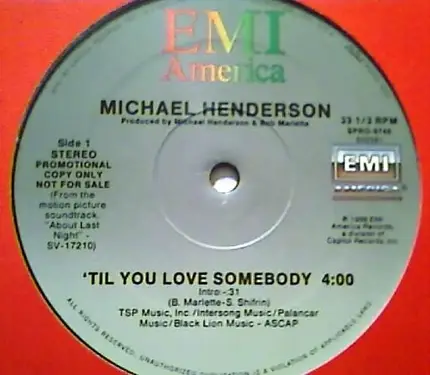 Michael Henderson - 'Til You Love Somebody