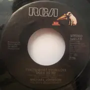 7'' - Michael Johnson - The Moon Is Still Over Her Shoulder