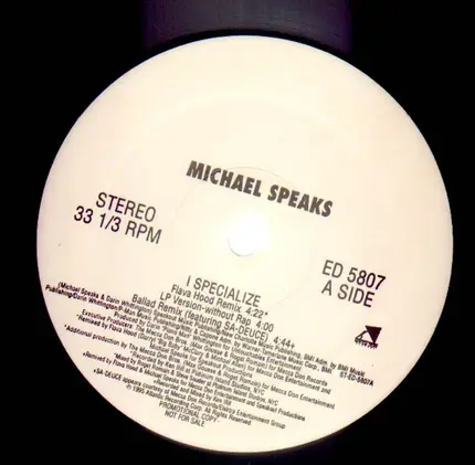 Michael Speaks - I Specialize