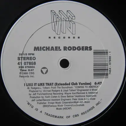Michael Rodgers - I Like It Like That