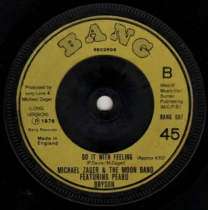 Michael Zager & The Moon Band - Do It With Feeling