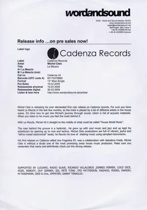 Michel Cleis - La Mezcla