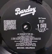 LP - Michel Delpech - Le Disque D'Or