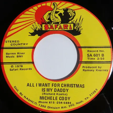 Michele Cody - Merry Christmas Elvis / All I Want For Christmas Is My Daddy