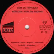 LP - Michele L. Straniero , Sergio Liberovici - 1933-1963 Lieder Des Europäischen Widerstandes Gegen Den Faschismus - + booklet