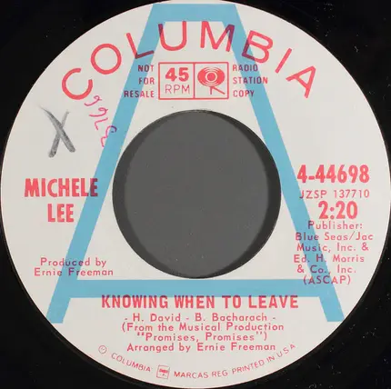 Michele Lee - Knowing When To Leave
