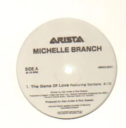 Michelle Branch - The Game Of Love / I'm Feeling You (ft. Santana)