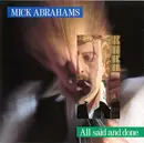 CD - Mick Abrahams - All Said And Done