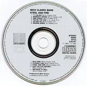 CD - Mick Clarke Band - Steel And Fire