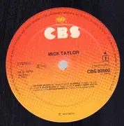 LP - Mick Taylor - Mick Taylor