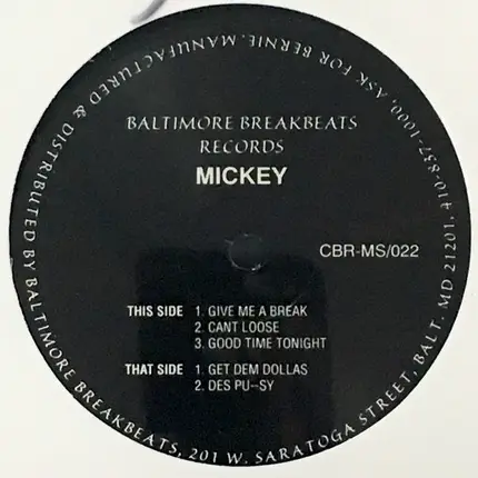 Mickey - Give Me A Break