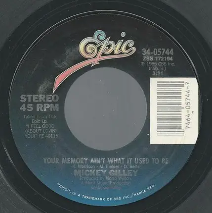 Mickey Gilley - Your Memory Ain't What It Used To Be