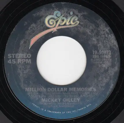 Mickey Gilley - A Headache Tomorrow (Or Heartache Tonight) / Million Dollar Memories