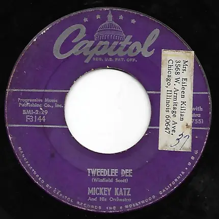 Mickey Katz - Duvid Crockett / Tweedlee Dee