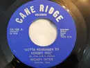 7inch Vinyl Single - Mickey Hiter - Gotta Remember To Forget You / Good Time Lovin'